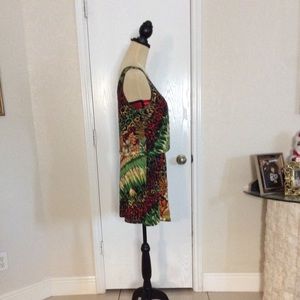 Tropical Print Dress